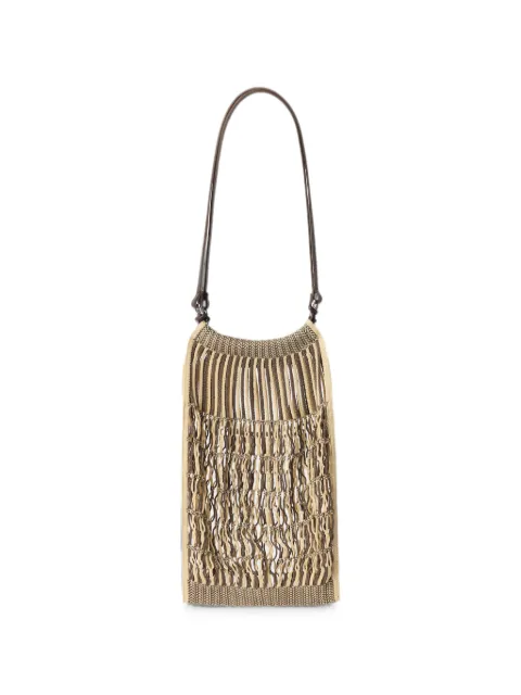 LEMAIRE medium Filt net shopping bag Neutrals BG0076LF1269