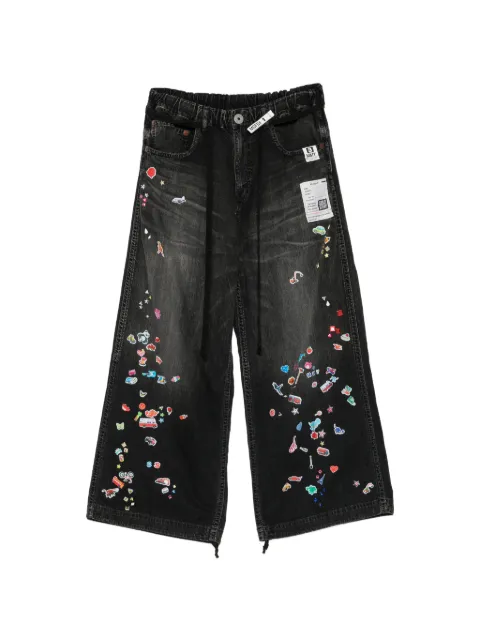 Maison MIHARA YASUHIRO patch-embellished jeans Black K17PT373