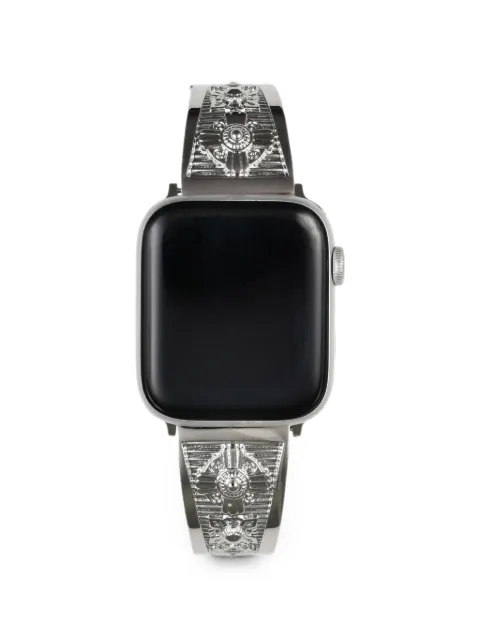 TOGA TOO engraved-motif link watch strap Silver TZ262AK931