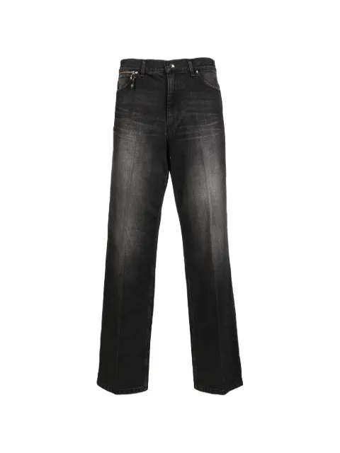 TOGA TOO faded-effect zip-detail jeans Black TZ262FF903BLK