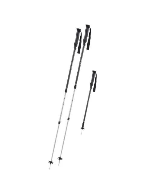 KOMPERDELL telescopic logo-print trekking poles Black 17423301