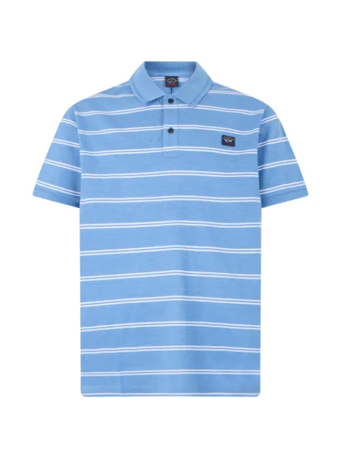 Paul & Shark striped short-sleeve polo shirt Blue 23411280