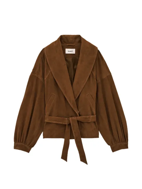 Ba&Sh belted shawl-collar coat Brown 1H26MANO