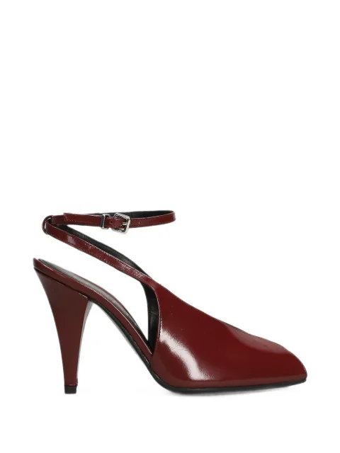 Chantal buckle-fastening peep-toe pumps Red 3388