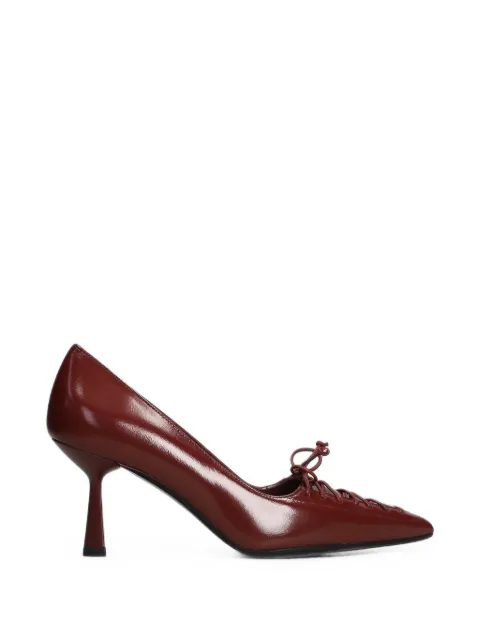 Chantal lace-up pointed-toe pumps Red 3334