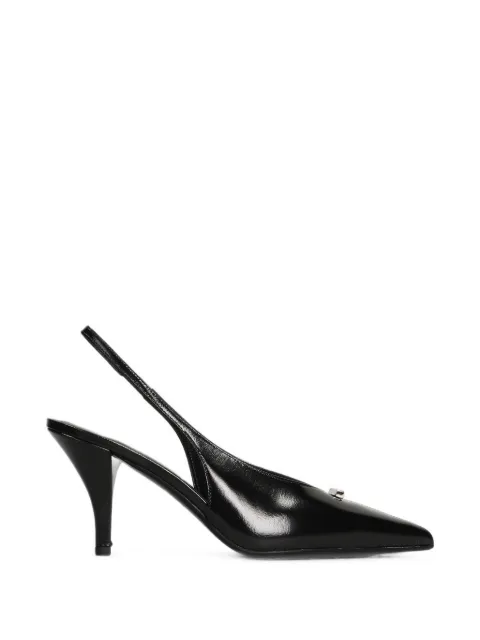 Chantal pointed-toe slingback pumps Black 3327