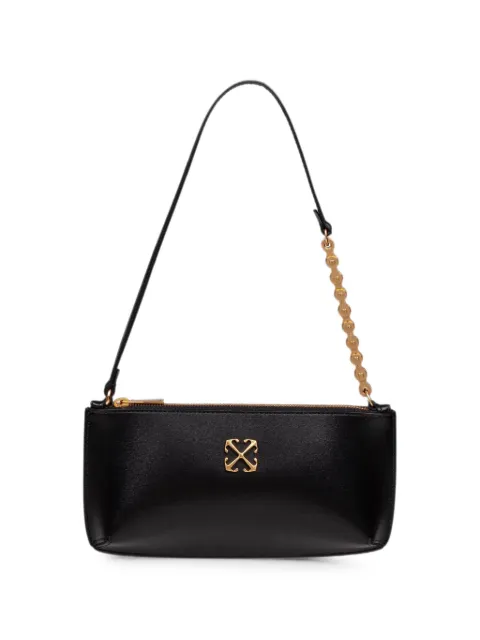 Off-White Jitney leather clutch bag Black OWWNN22F26LT01