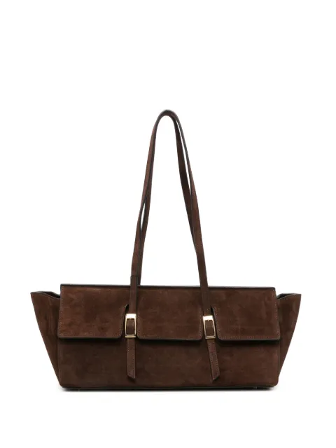 Elleme large Le Bateau buckle-detail shoulder bag Brown LEBATEAULARGESUEDE