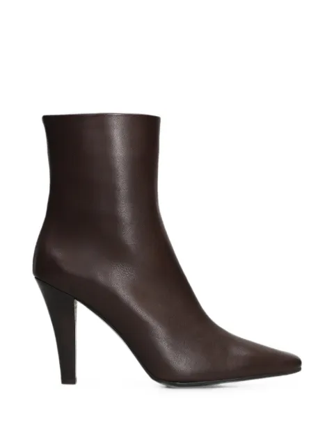 The Seller pointed-toe side-zip heeled ankle boots Brown PR014