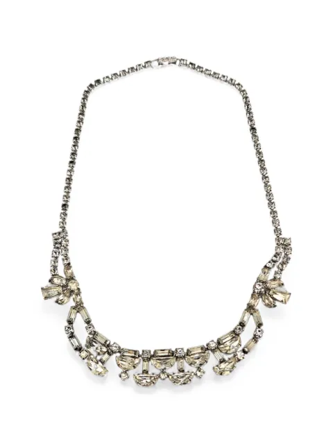 Madison rhinestone-embellished necklace Silver MBH10019