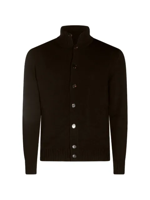Zanone button-up high-neck cardigan Brown 810130ZR229