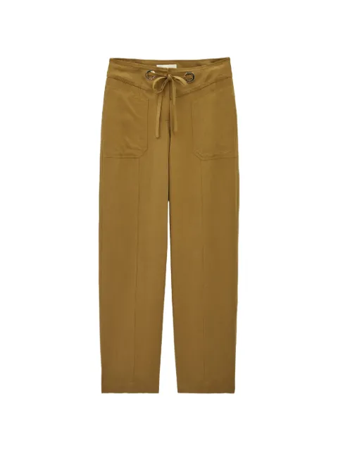 Ba&Sh Pavana drawstring-waistband eyelet-detail trousers Yellow 1H26PAVA