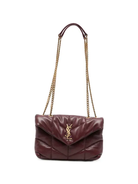 Saint Laurent Toy Puffer leather shoulder bag Red 7593371EL07