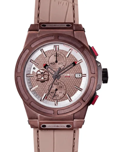 Hydrogen Otto 44mm chronograph watch Brown HW514413
