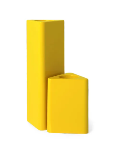 artetica AB geometric glazed vases Yellow ABCY