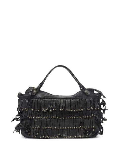 Campomaggi Melissa studded fringe-detail tote bag Black C042510ND