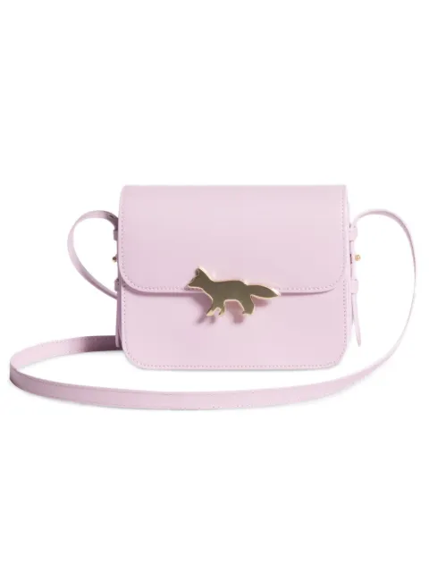 Maison Kitsuné Edie fox-plaque shoulder bag Pink QU05170LR0001