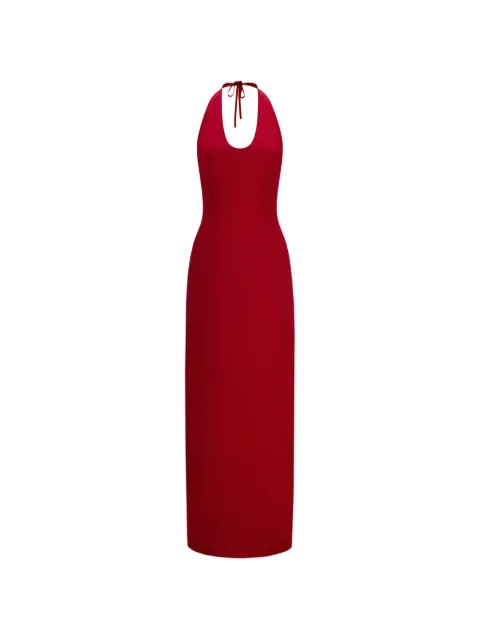 THE ARKOW Cara halterneck maxi dress Red TAR046C5BA