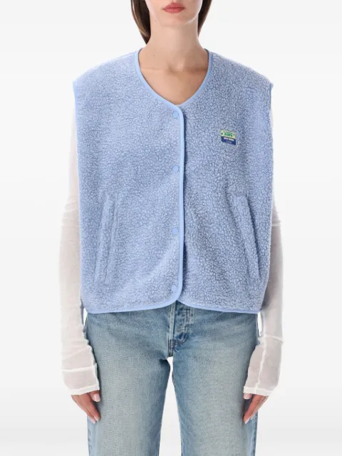 American Vintage Hoktown fleece gilet Blue HOK16B