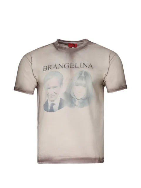 LA MASKARADE Brangelina-print T-shirt Neutrals BRANGELINATSHIRT