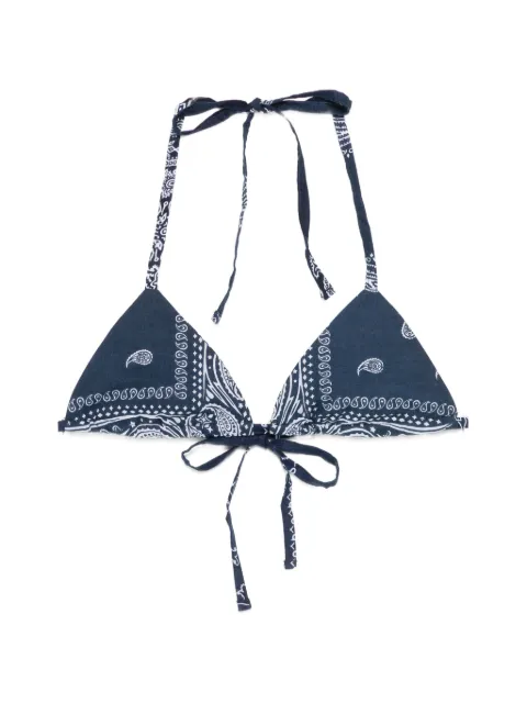 RE/DONE bandana-print top Blue 12001WTRITOP