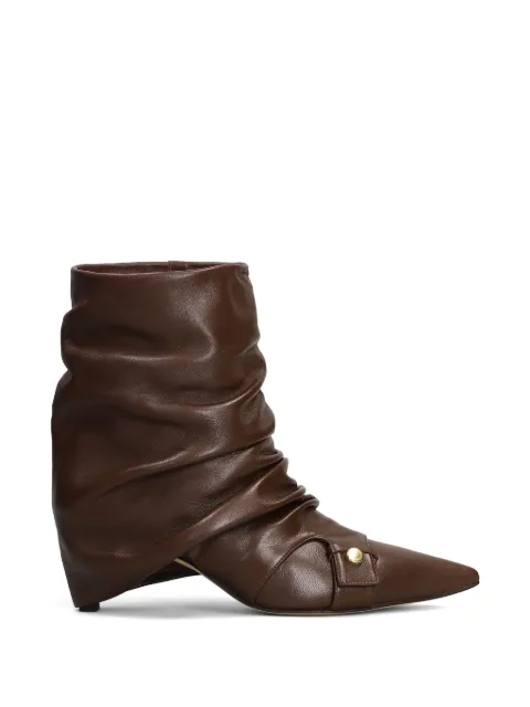 The Seller slouchy pointed-toe boots Brown SE4004