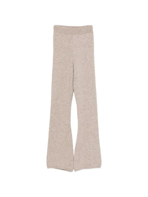 ELY ELY marl-knit flared trousers Neutrals 261WELLEN