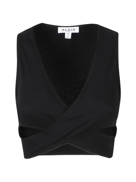 Alaïa cut-out top Black AA9H1547J085D995