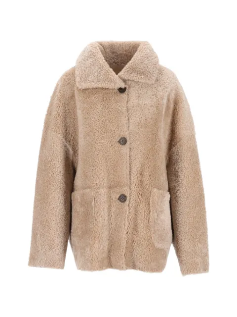 Arma Isabella reversible shearling jacket Neutrals 110L26607402
