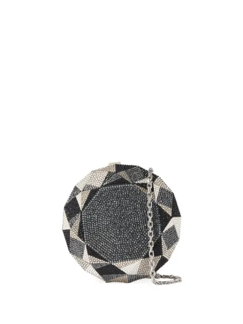 Judith Leiber Diamond geometric clutch bag Black M196203