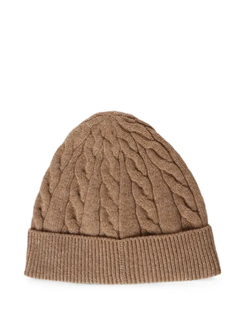 Loro Piana Cedar cable-knit beanie hat Brown FAQ6425