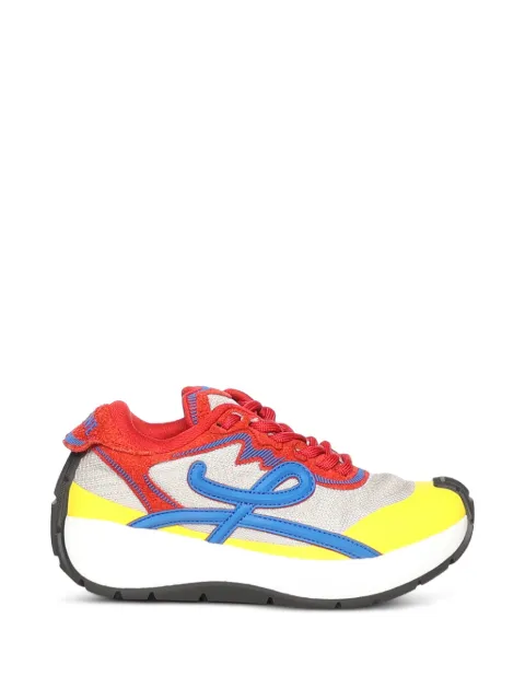 LOEWE Pogo sneakers in technical knit and suede Red L815282XAY