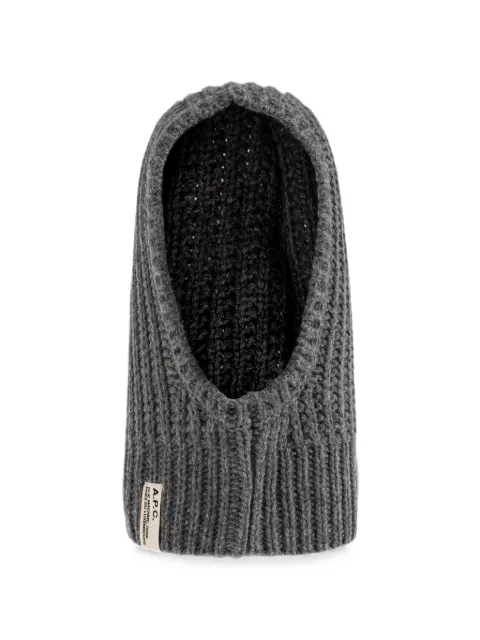 A.P.C. ribbed-knit balaclava Grey WVBBRM25120