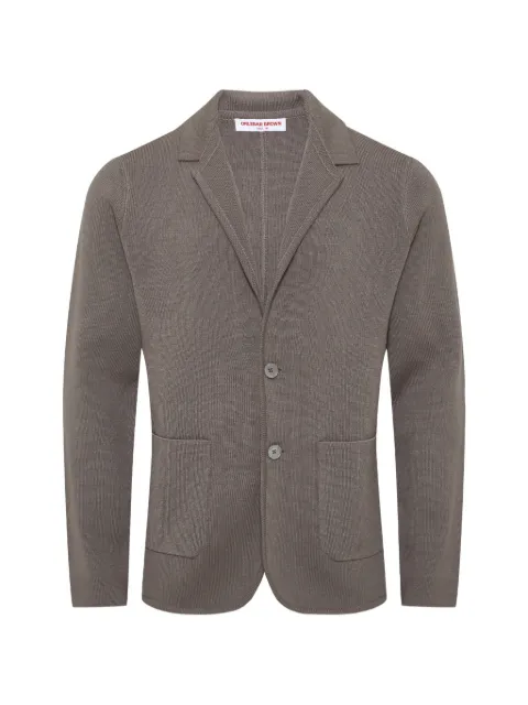 Orlebar Brown Rainer II knitted blazer Brown 282618