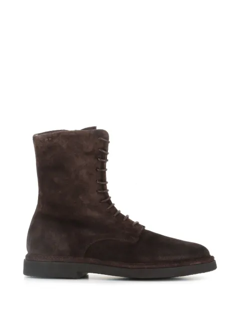 Alexander Hotto Amphibian lace-up suede boots Brown 70633MOKA