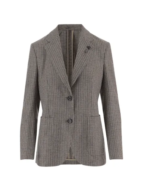 Lardini houndstooth-pattern blazer Brown IMRP55589500CE