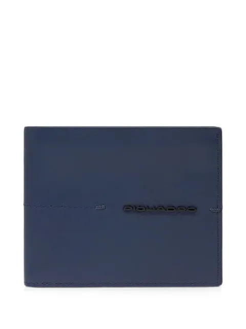 PIQUADRO logo-plaque bi-fold wallet Blue PU4518W135R