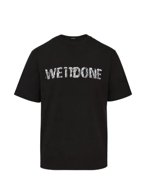 We11done logo-print T-shirt Black WDTT226751UBK
