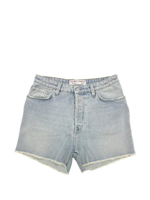 Htc Los Angeles raw-cut denim shorts Blue 24SHTPA030