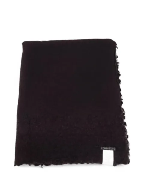 Faliero Sarti fringed textured scarf Brown I2704323079
