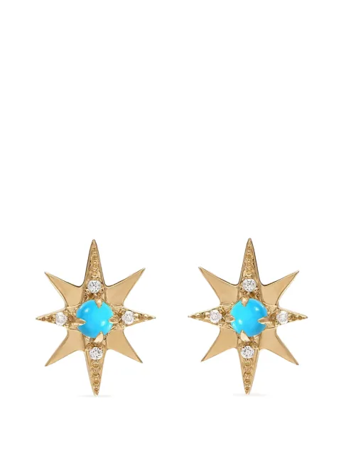 Eden Presley star-motif turquoise stud earrings Gold 2220211E1TQSM