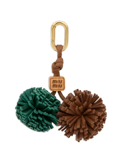 Miu Miu leather micro trick bag charm Green 5ID0082FLQ