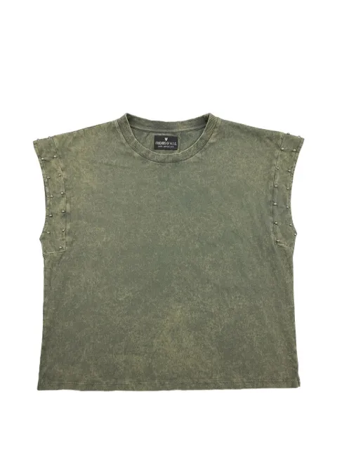 Htc Los Angeles studded relaxed-fit T-shirt Green 26WHTTS009