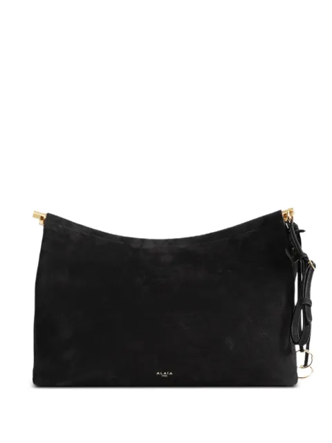 Alaïa Le Click clutch 42 in nubuck Black AA1L4008CA214