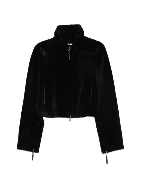 Utzon cropped zip-up reversible jacket Black 52046JURAKF0256