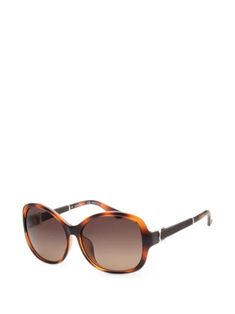 Ferragamo Gancini tortoiseshell-effect sunglasses Brown SF744SLA21459