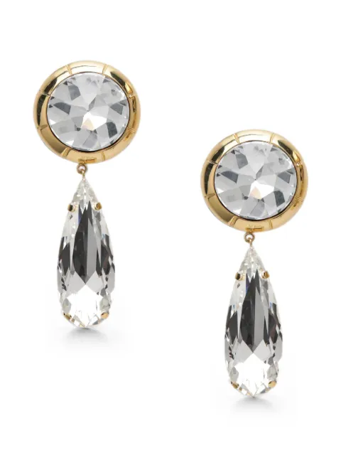 Alessandra Rich crystal-pendant drop earrings Gold FABA3354J0024