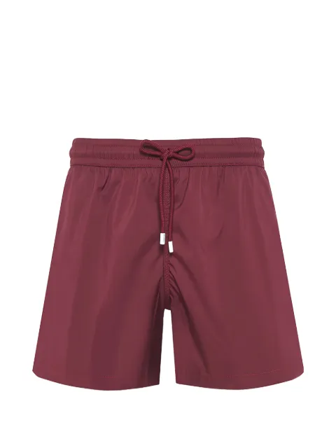 Fedeli elasticated drawstring swim shorts Red 00320