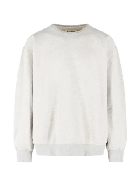 Maison Margiela denim-patchwork crew-neck sweatshirt Grey S50GU0251M25038
