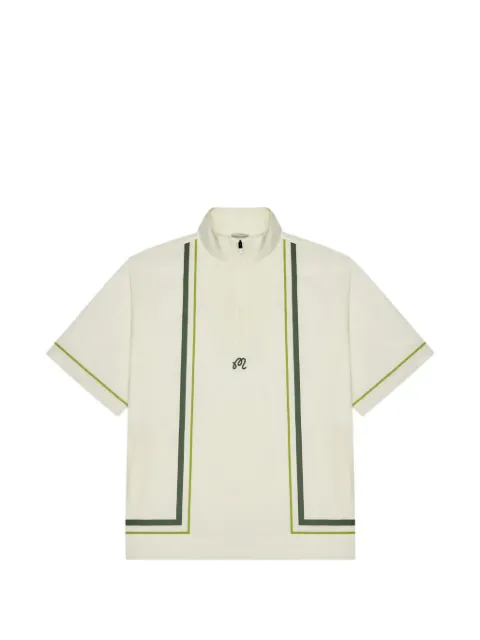 Malbon Golf Playa Windshirt stripe-trim jacket Neutrals M9854